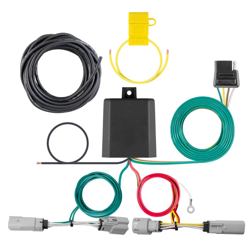 CURT 56453, Custom Wiring Harness; 4-Way Flat Output; Select Lincoln Aviator