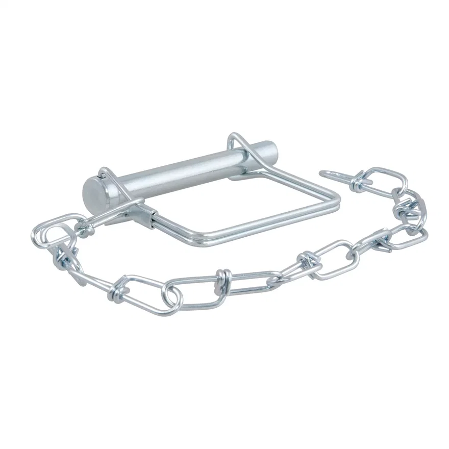 CURT 28000, 3/8in. Safety Pin with 12in. Chain (2-3/4in. Pin Length)
