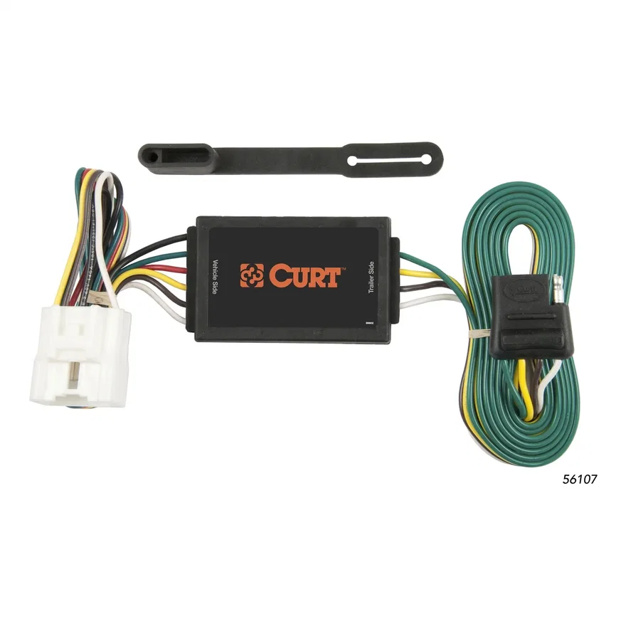 CURT 56107, Custom 4-Flat; Select Toyota Highlander; OEM Tow Package Required