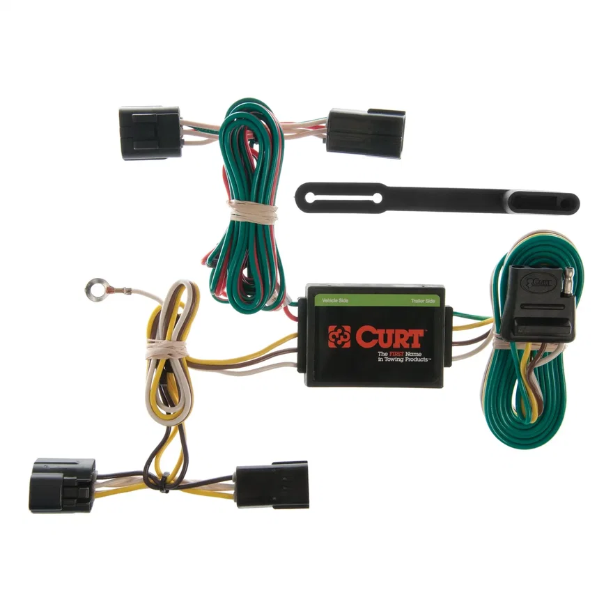 CURT 55360, Custom Wiring; 4-Way Flat; Select Honda Passport; Isuzu Rodeo; Sport; Amigo