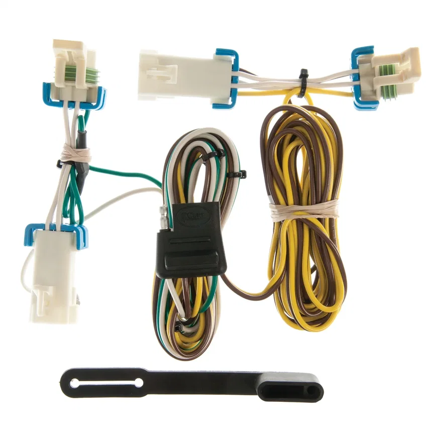 CURT 55383, Custom Wiring Harness; 4-Way Flat Output; Select Buick Rendezvous; Pontiac Aztek