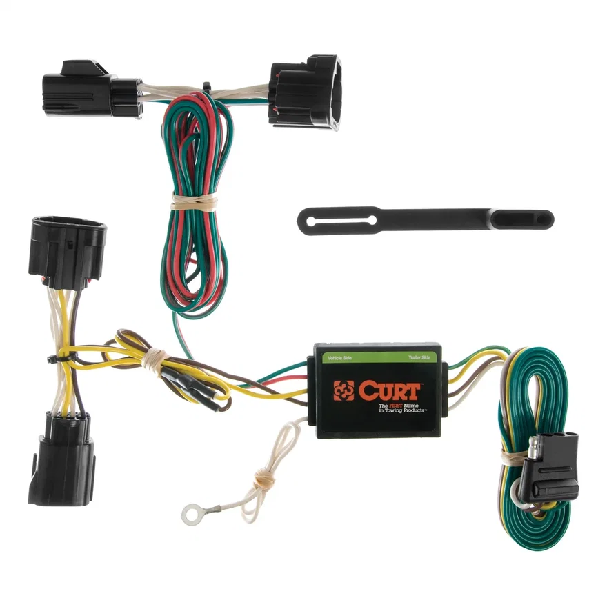 CURT 55414, Custom Wiring; 4-Way Flat; Select Jeep Commander; Except Rocky Mountain Edition