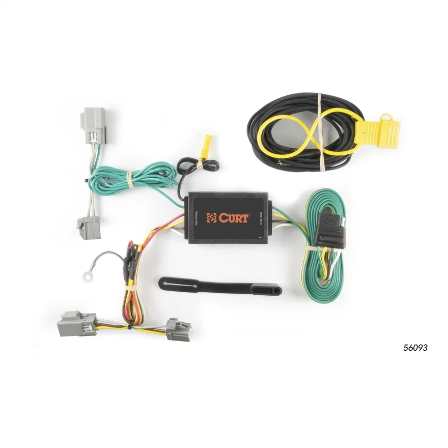 CURT 56093, Custom Wiring; 4-Way Flat Output; Select Ford Taurus; Explorer; Lincoln MKS