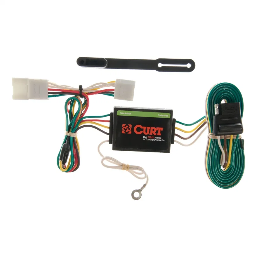 CURT 55354, Custom Wiring Harness; 4-Way Flat Output; Select Jeep Cherokee; Including Sport