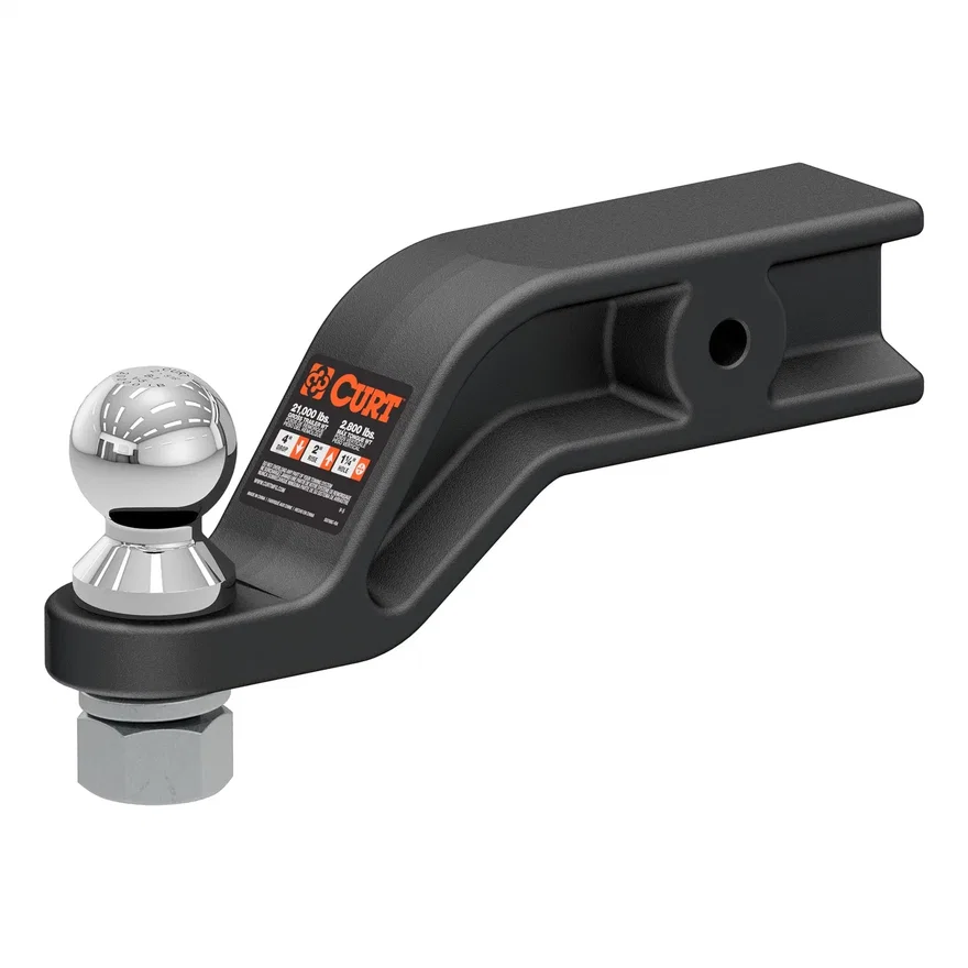 CURT 45375, Loaded Forged Ball Mount with 2-5/16in. Ball (3in. Shank; 20;000 lbs; 4in. Drop)