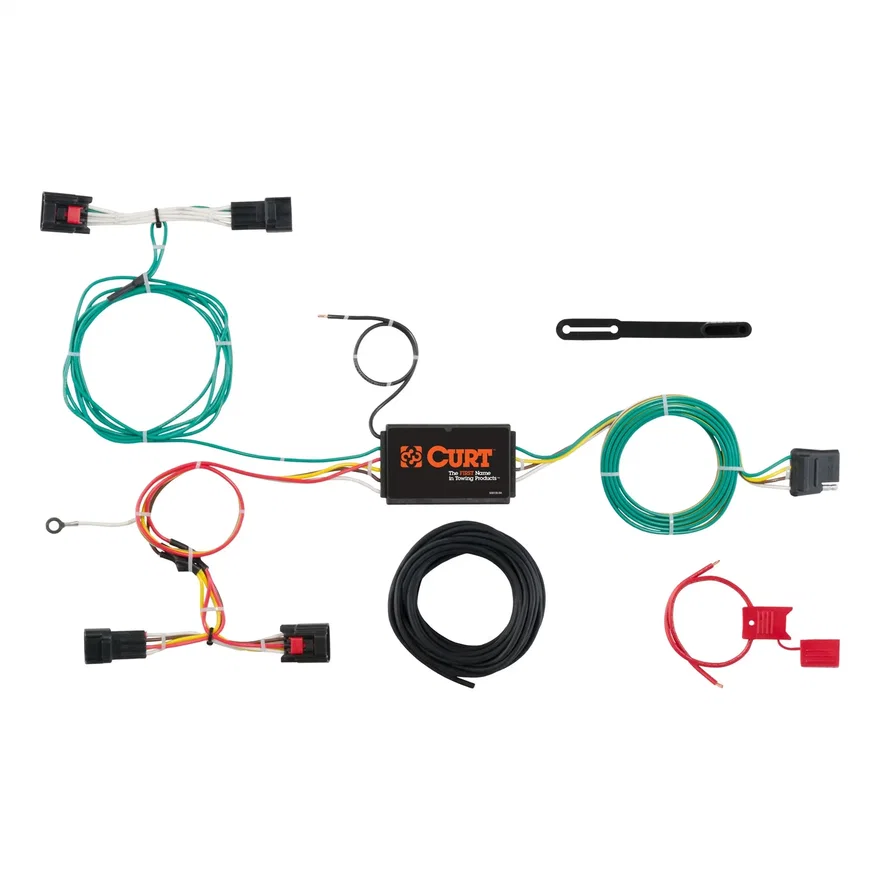 CURT 56297, Custom Wiring Harness; 4-Way Flat Output; Select Land Rover Discovery Sport