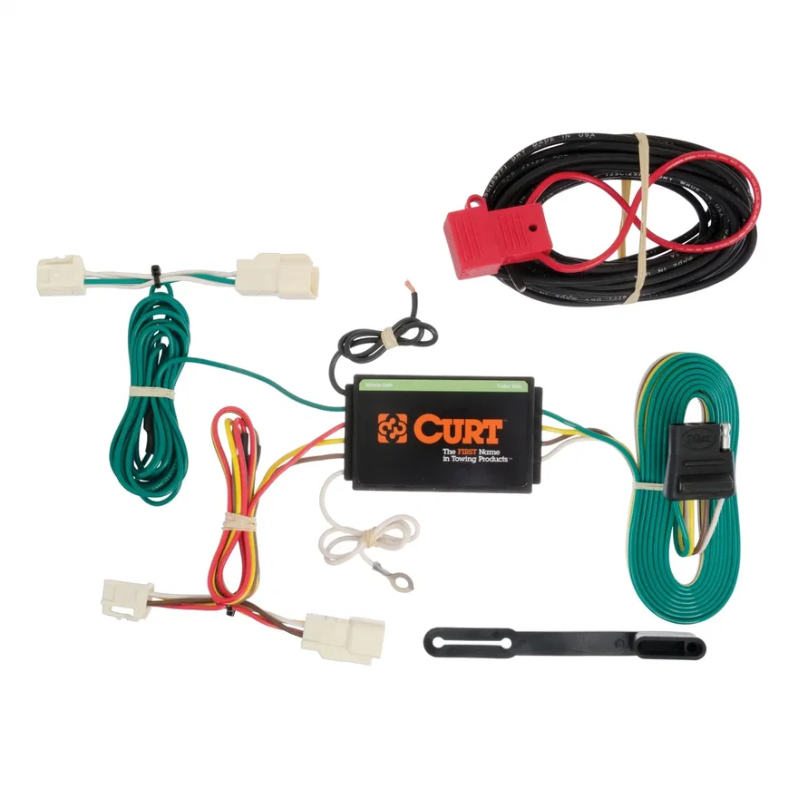 CURT 56189, Custom Wiring Harness; 4-Way Flat Output; Select Mitsubishi Outlander