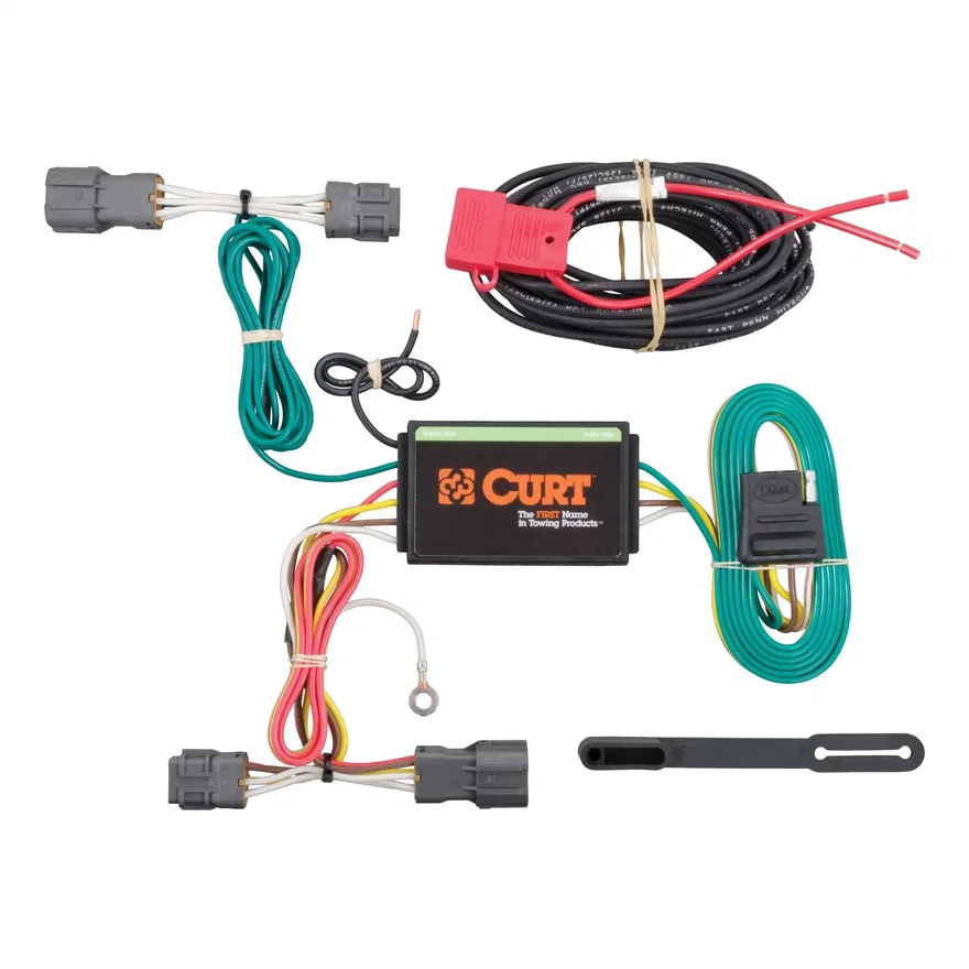 CURT 56220, Custom Wiring Harness; 4-Way Flat Output; Select Kia Rondo; Soul