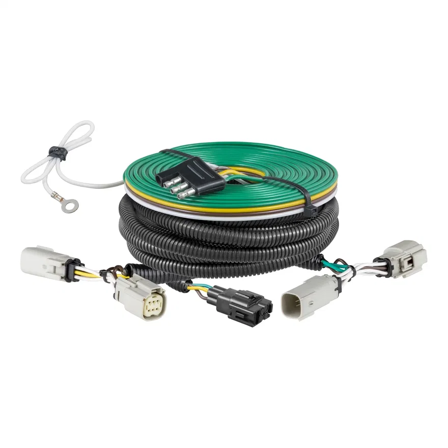CURT 58996, Custom Towed-Vehicle RV Wiring Harness; Select Ford Bronco w/o LED Taillights