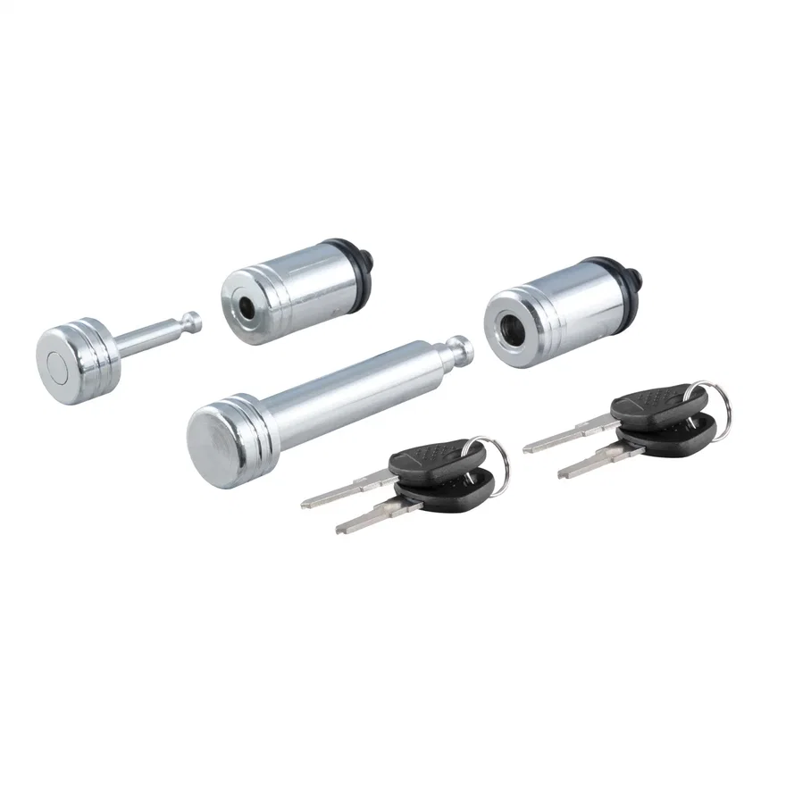 CURT 23526, Hitch/Coupler Lock Set (2in. Receiver; 7/8in. Latch)