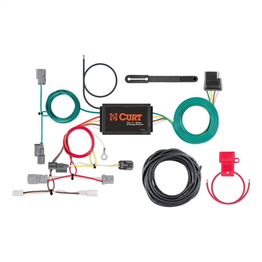 CURT 56301, Custom Wiring Harness; 4-Way Flat Output; Select Honda Accord Coupe