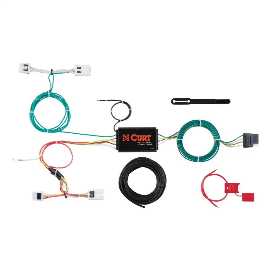 CURT 56279, Custom Wiring; 4-Way Flat Output; Select Chevrolet City Express; Nissan NV200