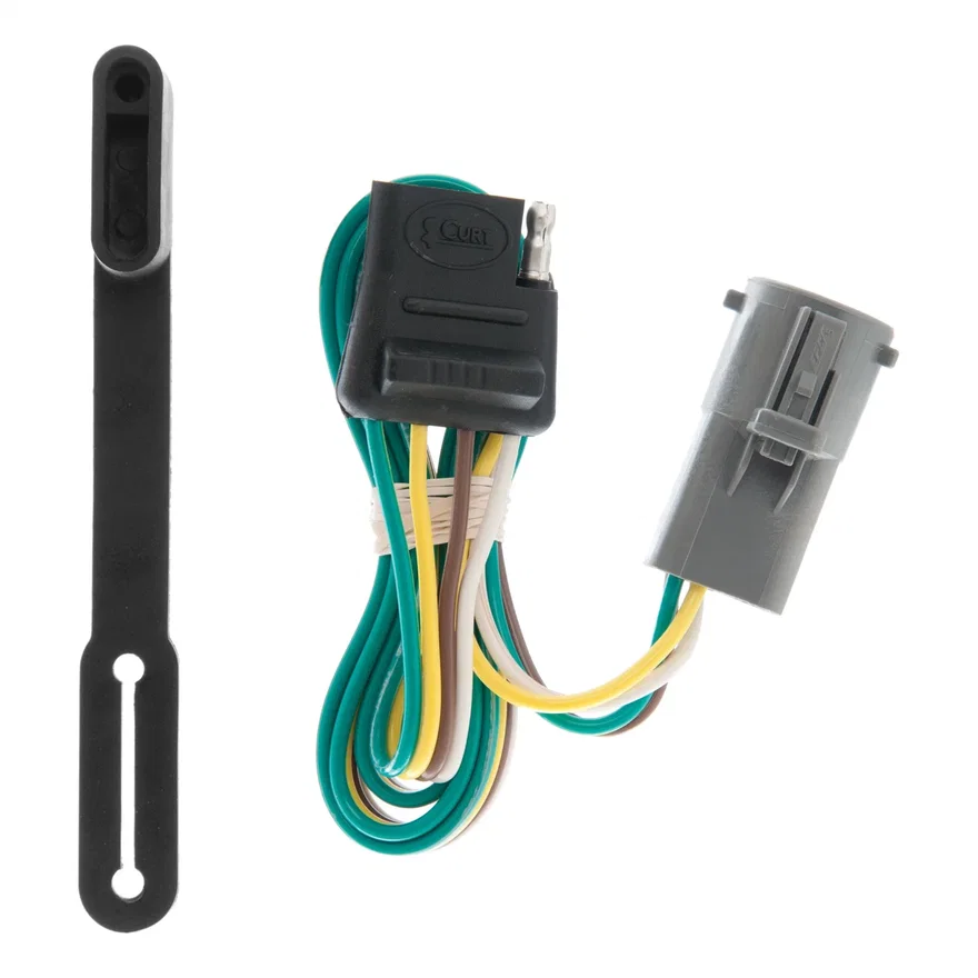 CURT 55241, Custom 4-Flat; Select Ford; Mercury; Mazda Vehicles; OEM Tow Package Required
