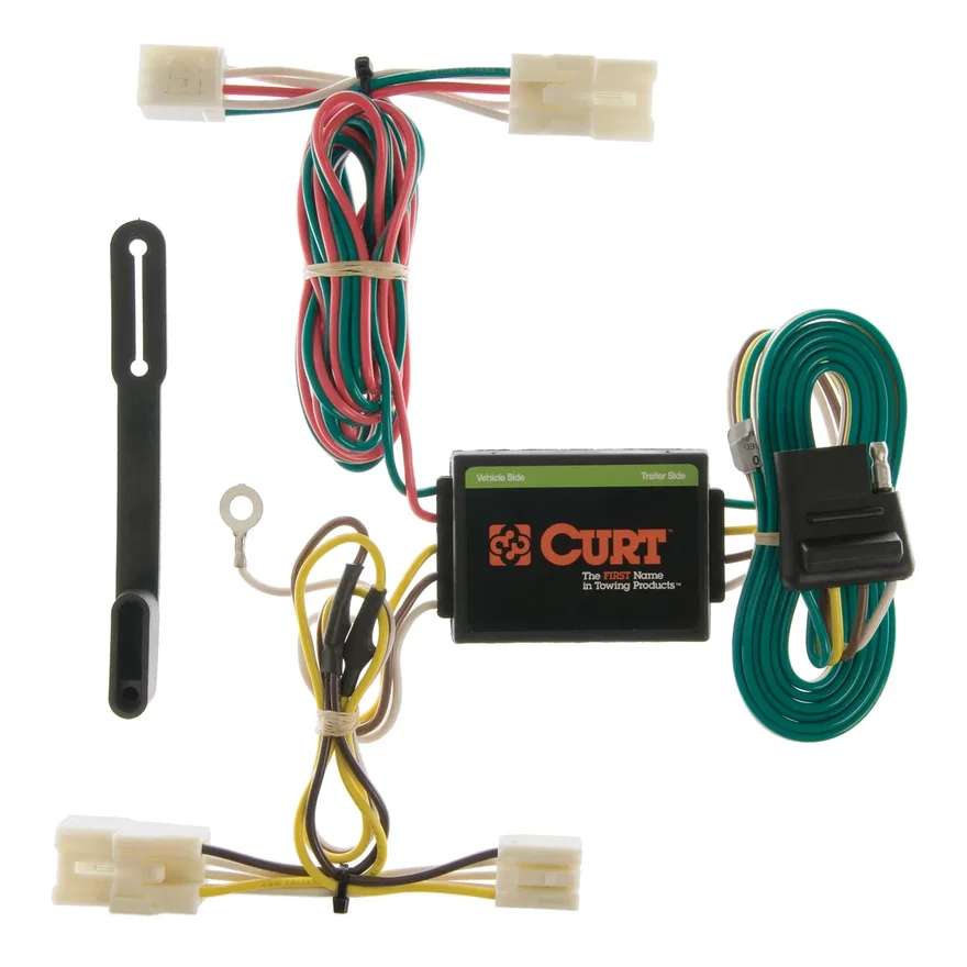CURT 55310, Custom Wiring; 4-Flat; Select Hyundai Santa Fe SUV; Elantra Touring; Kia Rio5