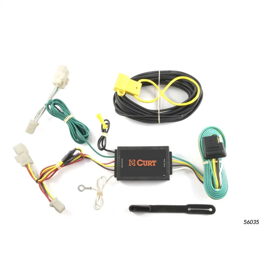CURT 56035, Custom Wiring; 4-Way Flat; Select Toyota Matrix; Pontiac Vibe; Scion xB