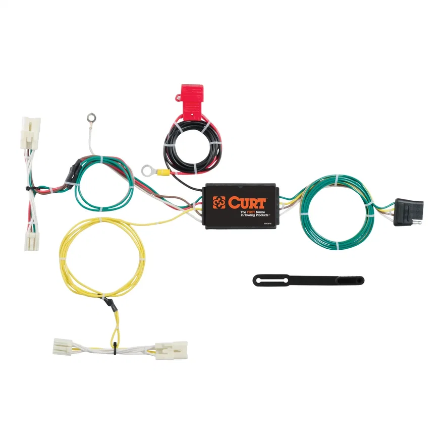 CURT 56275, Custom Wiring Harness; 4-Way Flat Output; Select Toyota Prius C