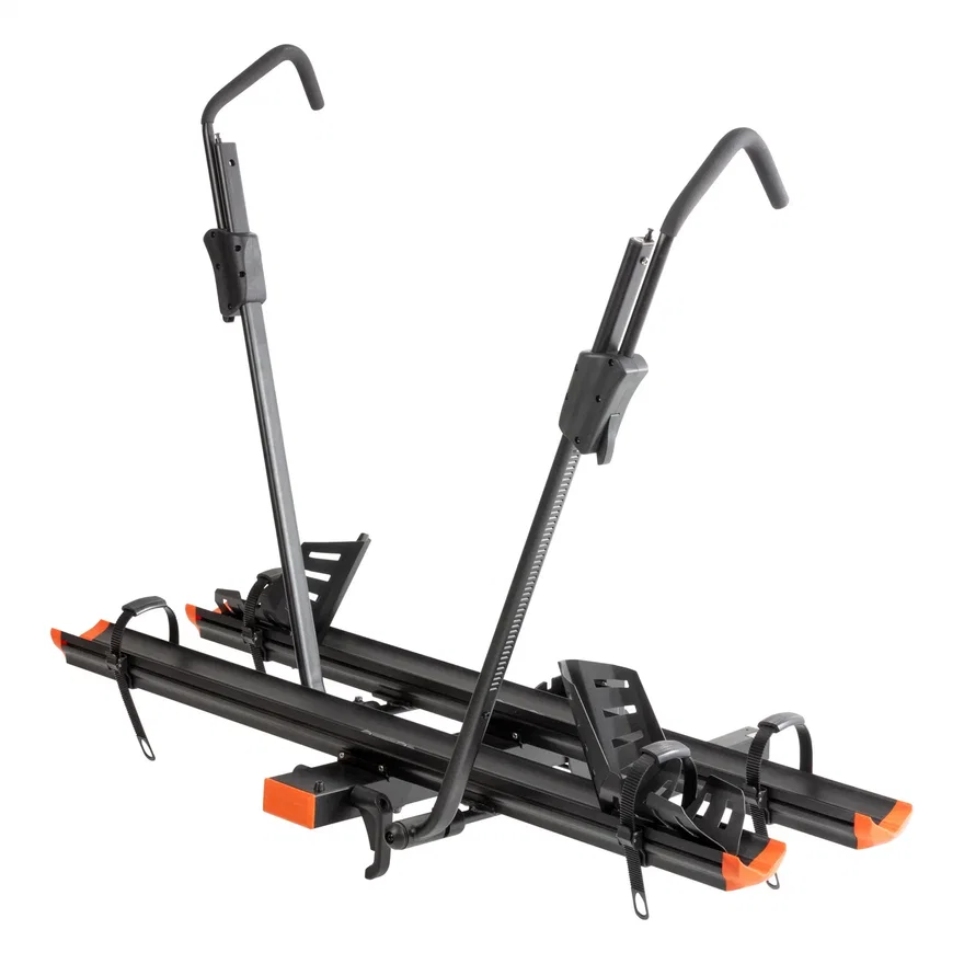 CURT 18088, Aluminum Tray-Style Hitch-Mounted Bike Rack (2 Bikes; 2in. Shank)