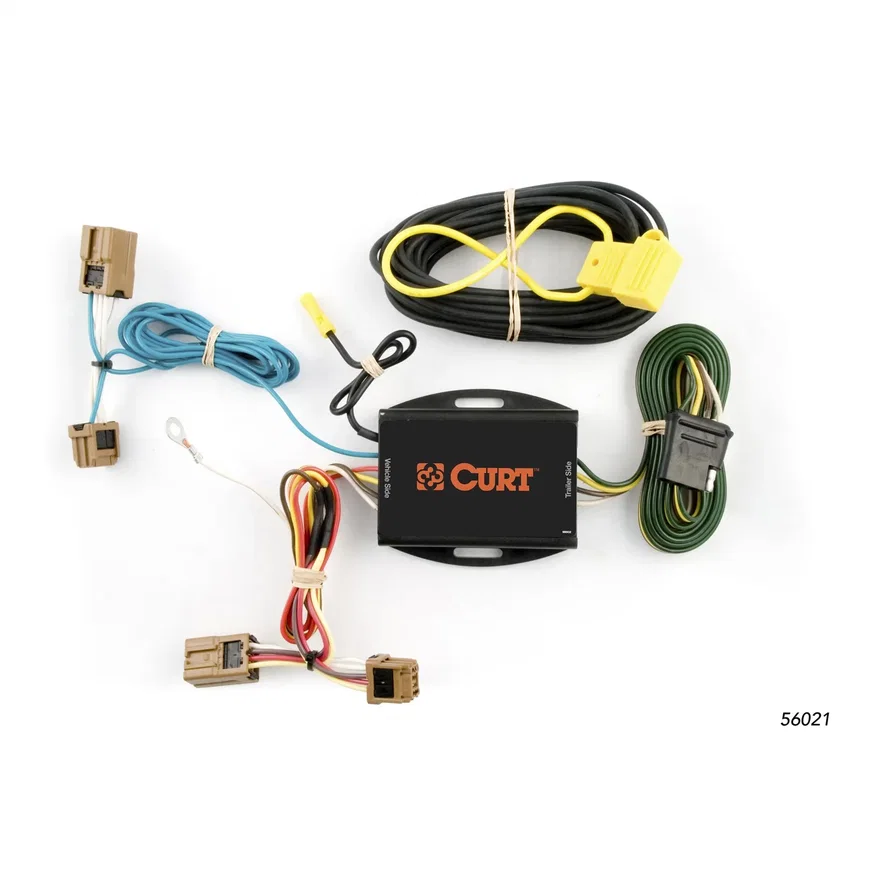 CURT 56021, Custom Wiring Harness; 4-Way Flat Output; Select Nissan Versa