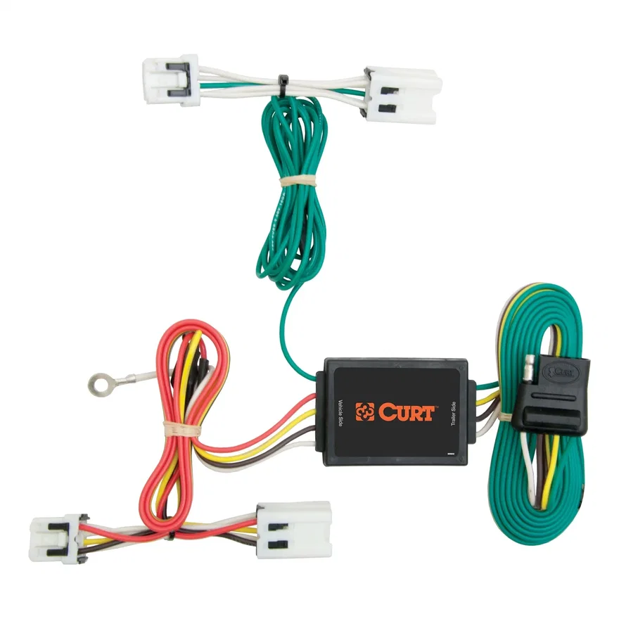 CURT 56124, Custom Wiring Harness; 4-Way Flat Output; Select Nissan Juke