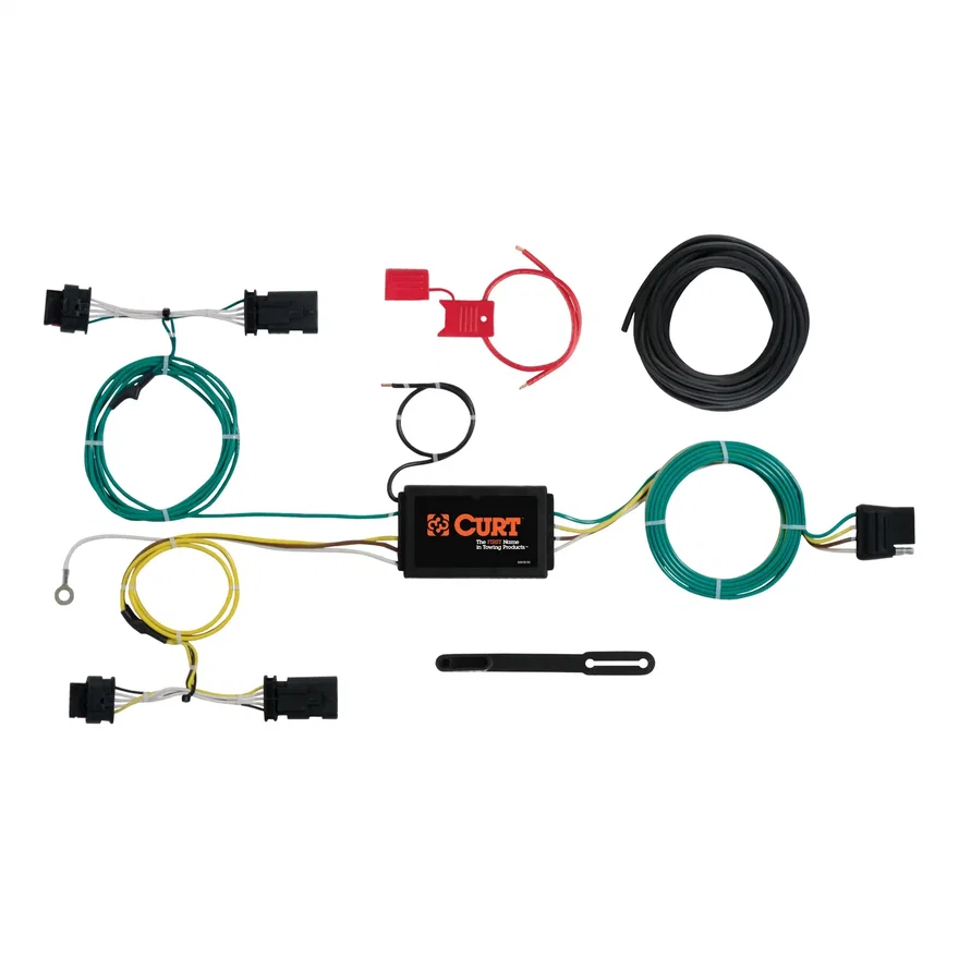 CURT 56274, Custom Wiring Harness; 4-Way Flat Output; Select Jeep Renegade