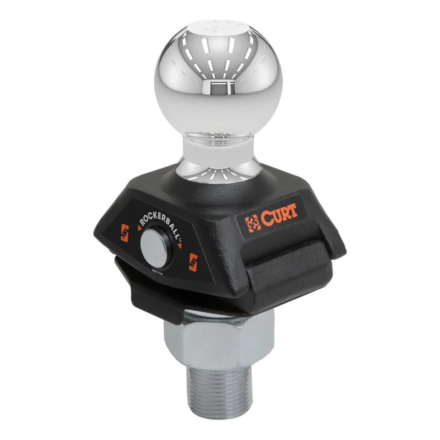 CURT 40249, RockerBall 2-5/16in. Cushion Hitch Ball (1-1/4in. Shank; 12;000 lbs; Packaged)