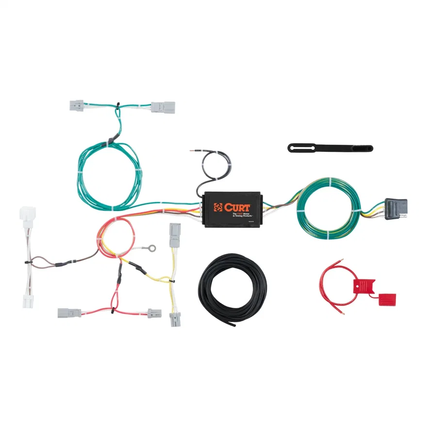 CURT 56299, Custom Wiring Harness; 4-Way Flat Output; Select Honda Accord Sedan