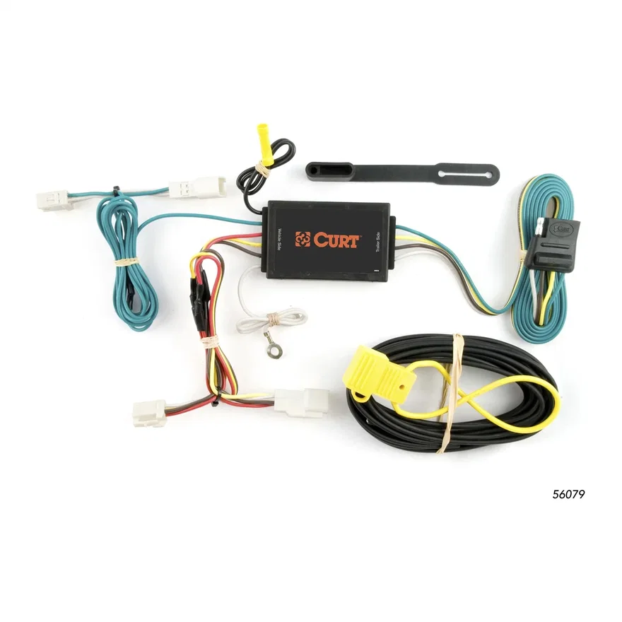 CURT 56079, Custom Wiring; 4-Way Flat Output; Select Toyota Camry; Except SE; Avalon; Venza