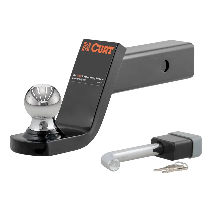 CURT 45142, Towing Starter Kit with 2in. Ball (2in. Shank; 7;500 lbs; 4in. Drop)