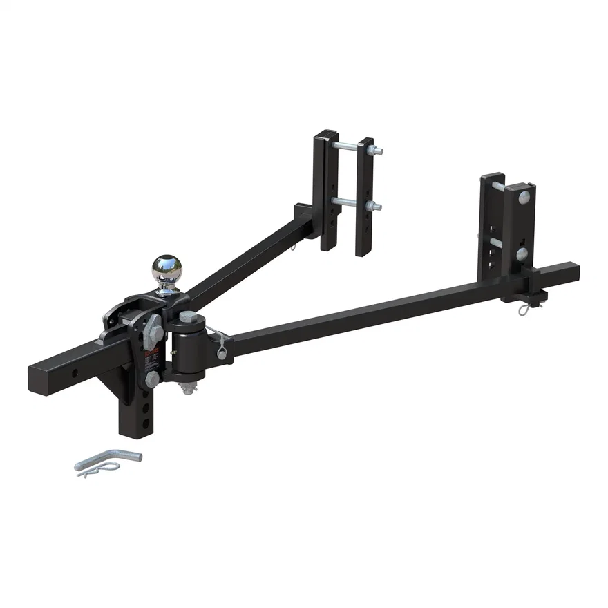 CURT 17355, TruTrack 2P Trunnion Weight Distribution Hitch with 2x Sway Control; 8-12K