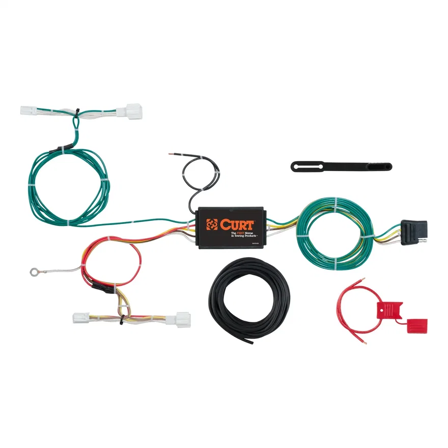 CURT 56300, Custom Wiring Harness; 4-Way Flat Output; Select Mazda CX-3; MX-5 Miata