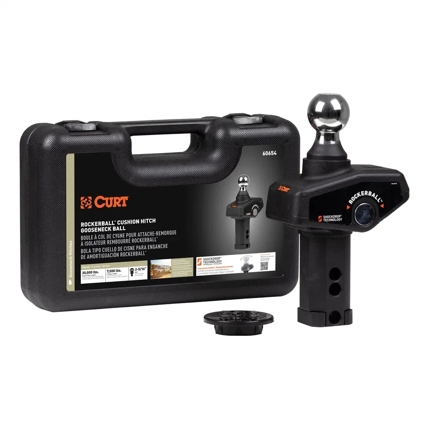 CURT 60654, RockerBall 2-5/16in. Cushion Hitch Gooseneck Ball