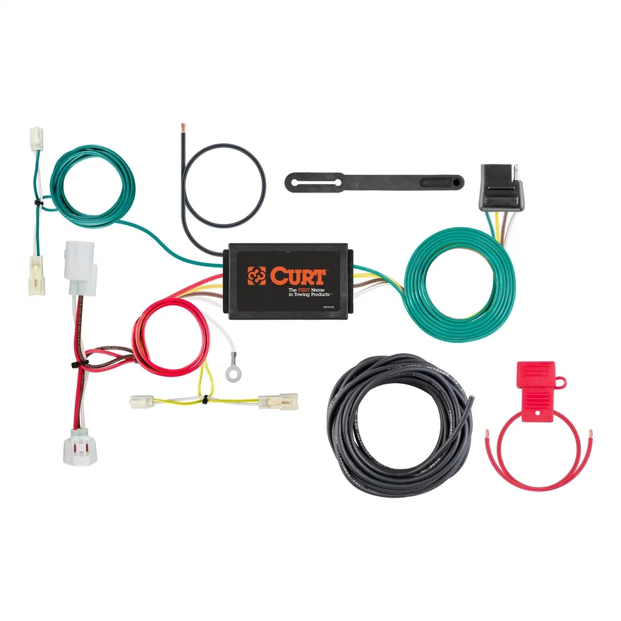 CURT 56280, Custom Wiring Harness; 4-Way Flat Output; Select Mazda 6