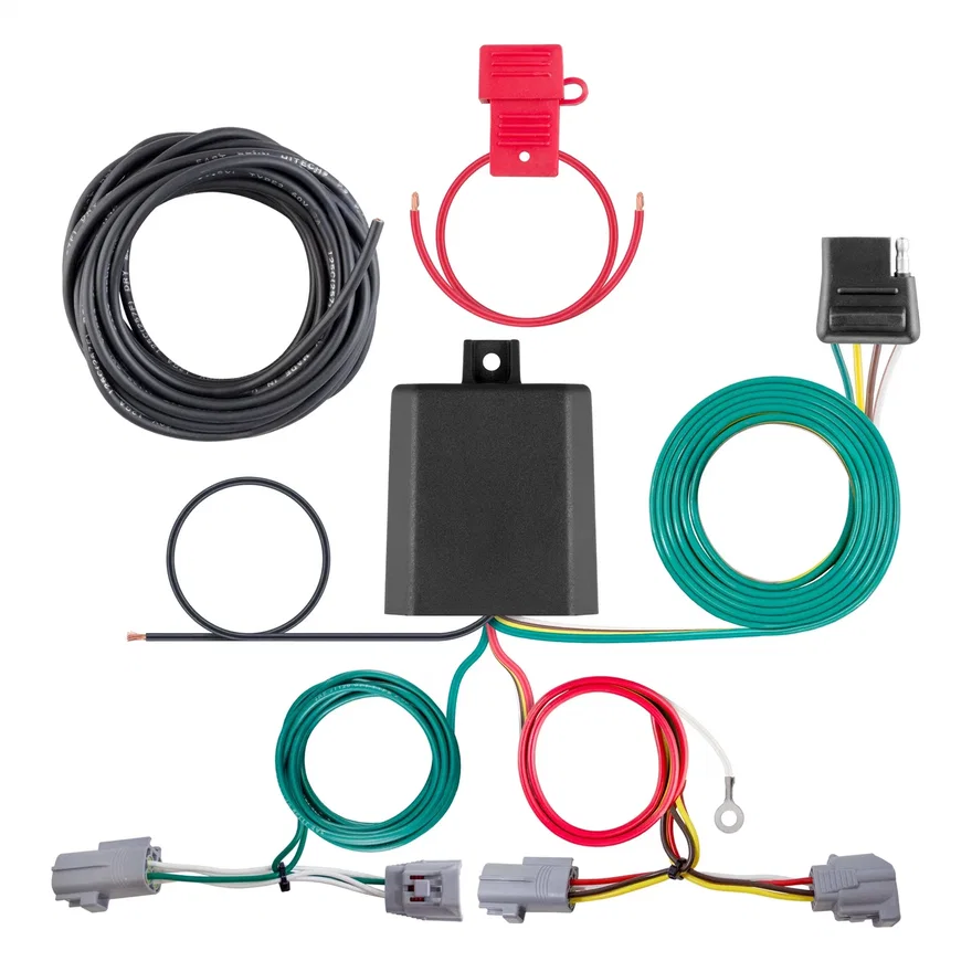 CURT 56452, Custom Wiring Harness; 4-Way Flat Output; Select Toyota Highlander