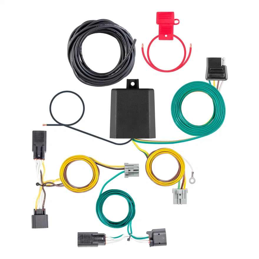 CURT 56571, Custom Wiring Harness; 4-Way Flat Output; Select Hyundai Santa Fe