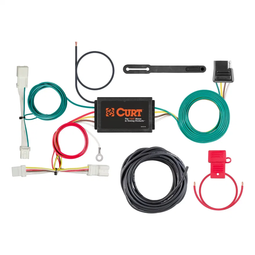 CURT 56324, Custom Wiring Harness; 4-Way Flat Output; Select Honda Civic