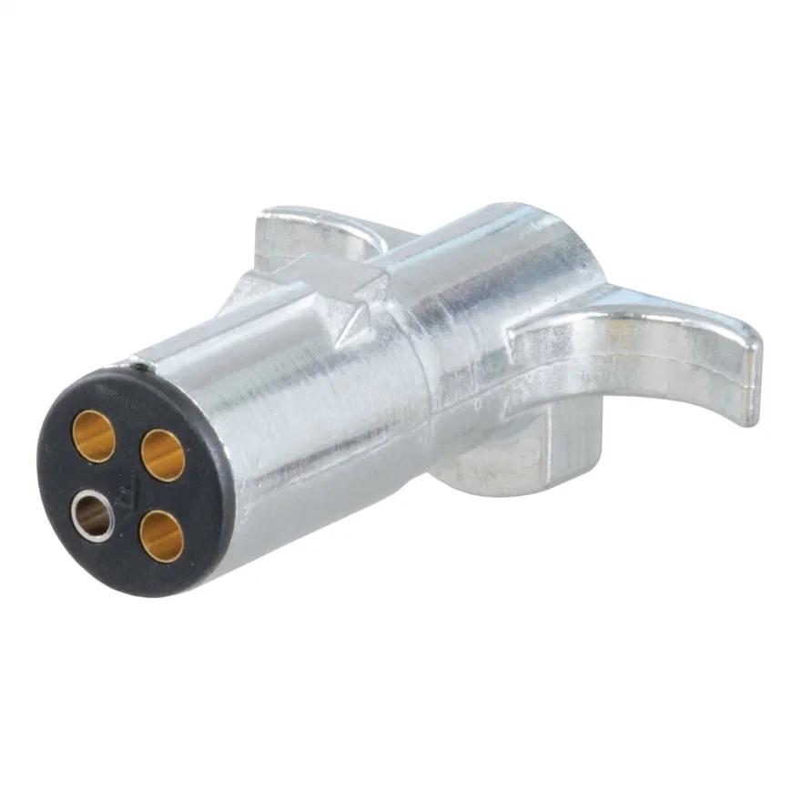 CURT 58060, 4-Way Round Connector Plug (Trailer Side)