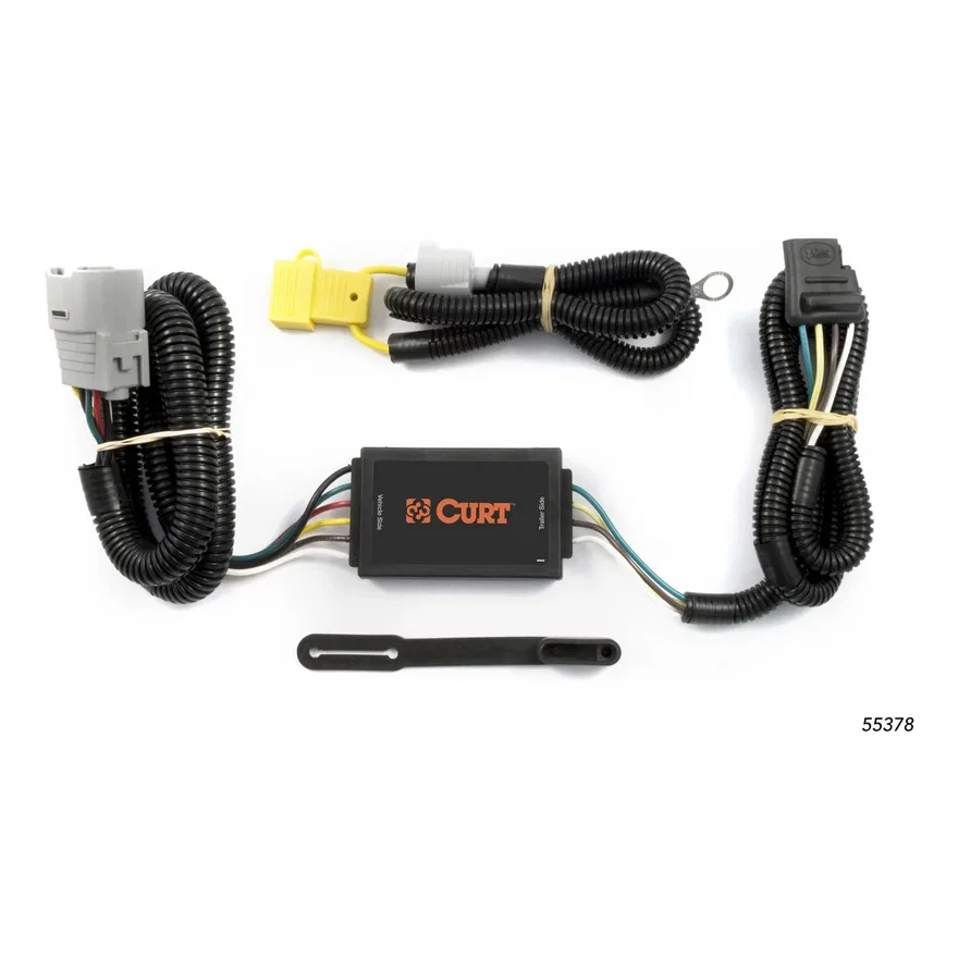 CURT 55378, Custom Wiring Connector; 4-Way Flat Output; Select Toyota Tundra