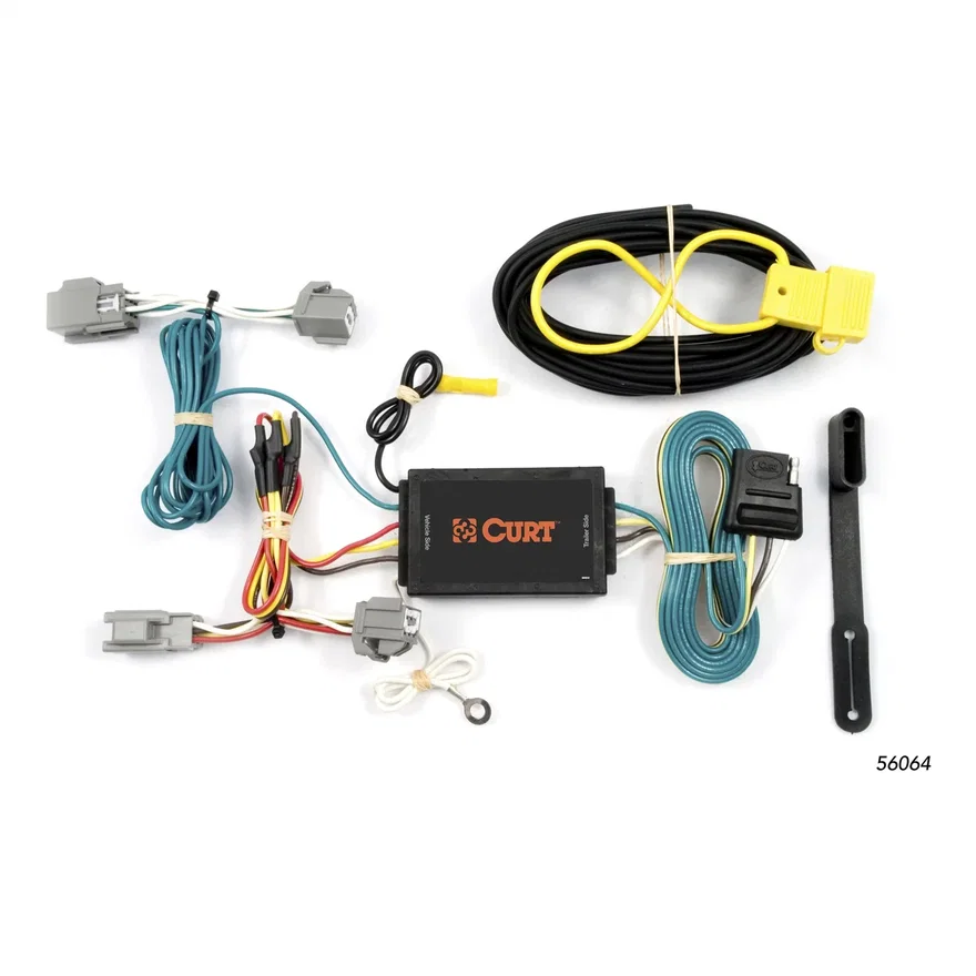 CURT 56064, Custom Wiring; 4-Way Flat Output; Select Lincoln MKS; Ford Fiesta Hatchback