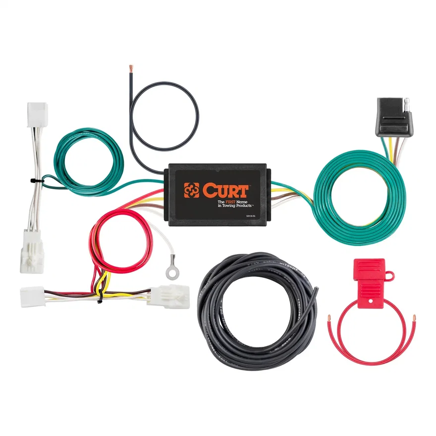 CURT 56430, Custom Wiring Harness; 4-Way Flat Output; Select Lexus ES300h; ES350