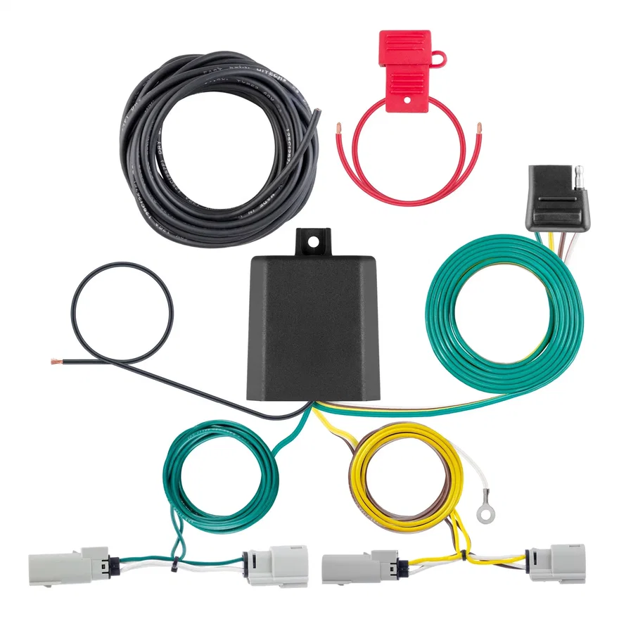 CURT 56548, Custom Wiring Harness; 4-Way Flat Output; Select Ford Transit 350; 350 HD Dually