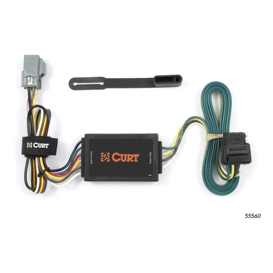 CURT 55560, Custom Wiring Connector; 4-Way Flat; Select Chevy Equinox; Pontiac Torrent