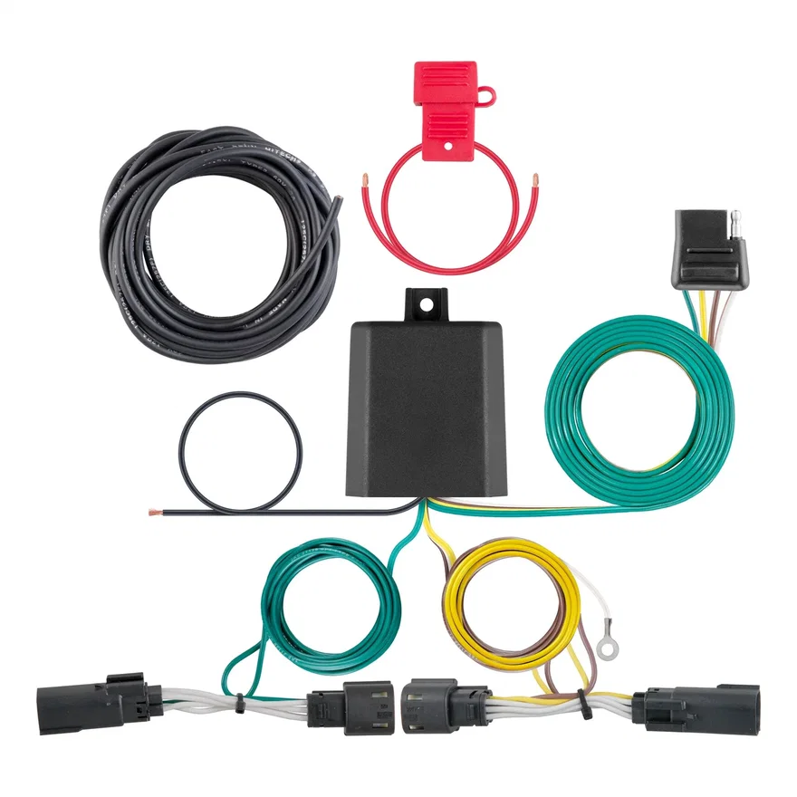 CURT 56343, Custom Wiring Harness; 4-Way Flat Output; Select Ford Flex