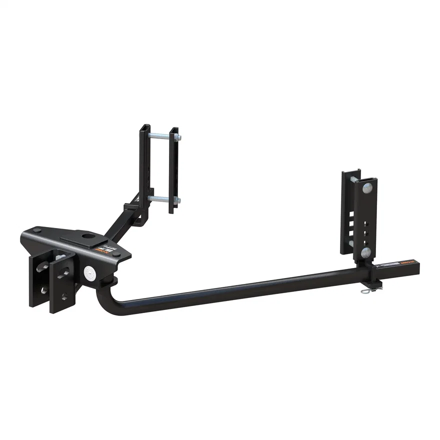 CURT 17600, TruTrack 2P Round Bar Weight Distribution with 2x Sway Control; 8-10K (No Shank)