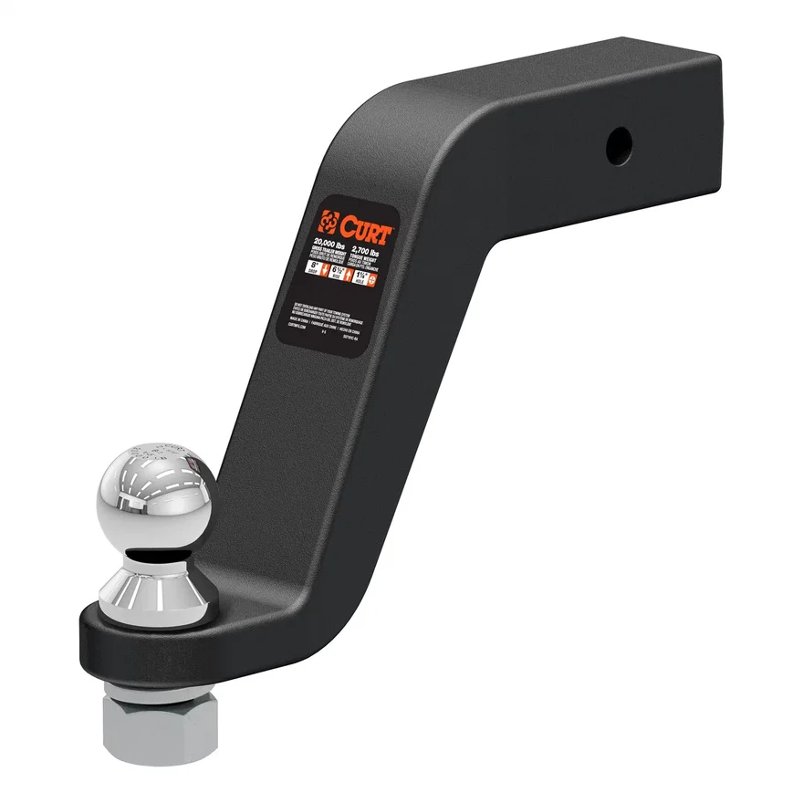 CURT 45374, Loaded Forged Ball Mount with 2-5/16in. Ball (2-1/2in. Shank; 20;000 lbs; 8in. D