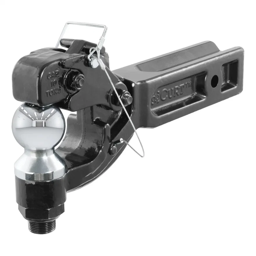 CURT 48012, Receiver-Mount Ball/Pintle Hitch (2-1/2in. Shank; 2-5/16in. Ball; 20;000 lbs.)
