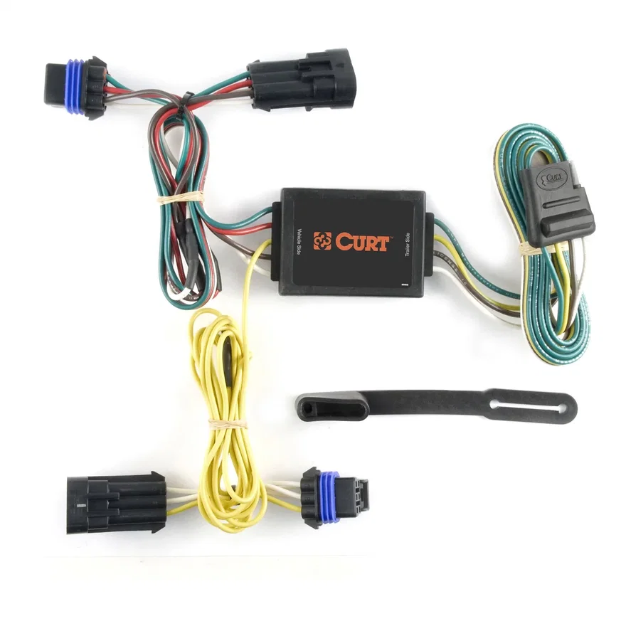 CURT 56036, Custom Wiring Harness; 4-Way Flat Output; Select Saturn Ion