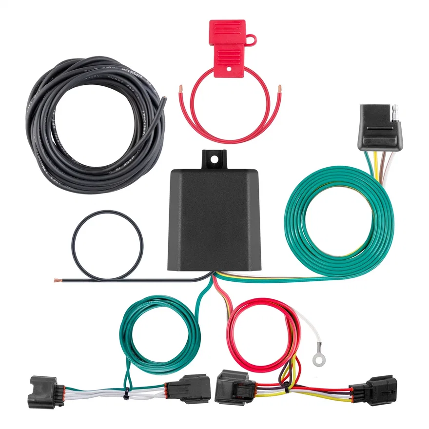 CURT 56445, Custom Wiring Harness; 4-Way Flat Output; Select Nissan Rogue Sport
