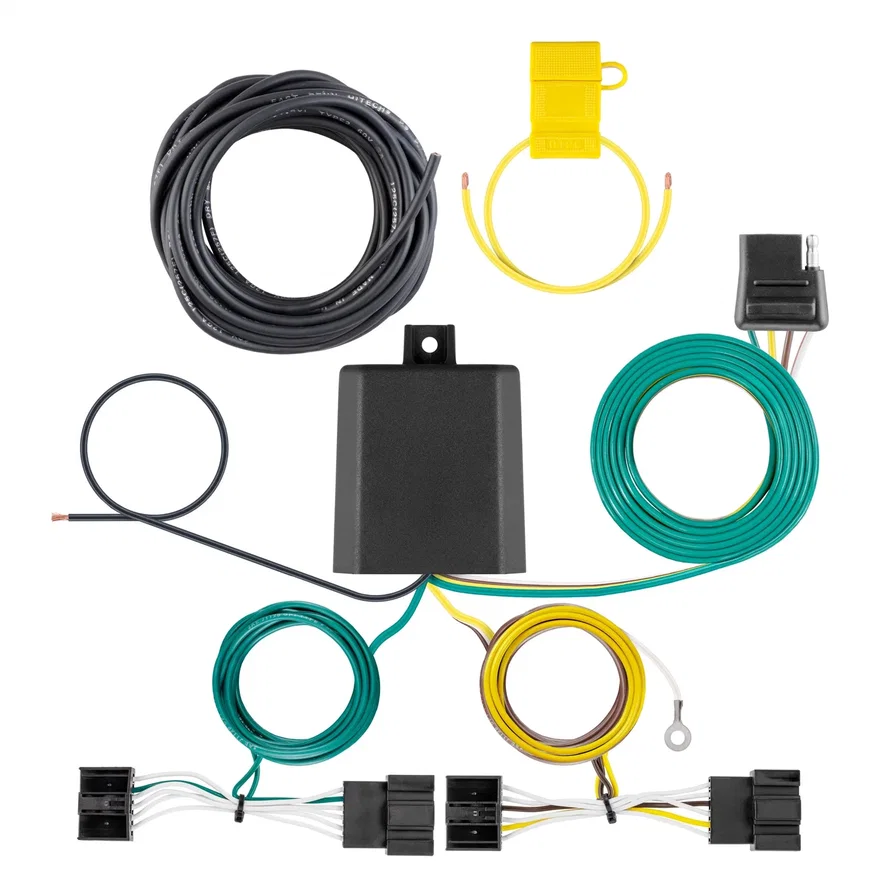 CURT 56543, Custom Wiring Harness; 4-Way Flat Output; Select BMW X3