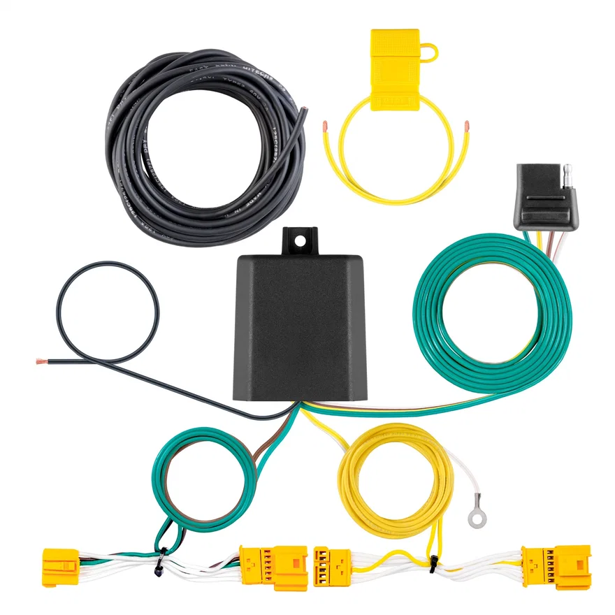 CURT 56560, Custom Wiring Harness; 4-Way Flat Output; Select Mercedes-Benz GLC Series