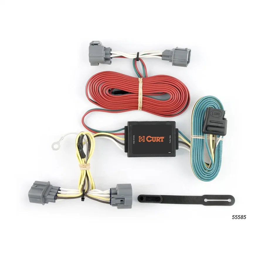 CURT 55585, Custom Wiring Harness; 4-Way Flat Output; Select Honda Ridgeline